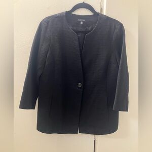 EILEEN FISHER Variegated Sheen Textured Jacket Blazer Sz M